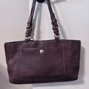 Coach Brown Leather Tote Bag